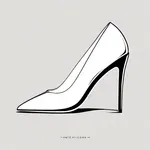 simple white pumps image